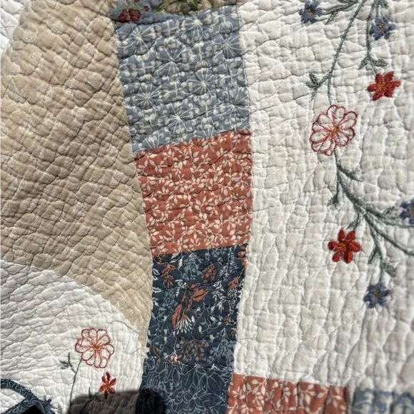 This is SOLD Vintage Chic Floral Patchwork Quilted Coat - Picture 8 of 13